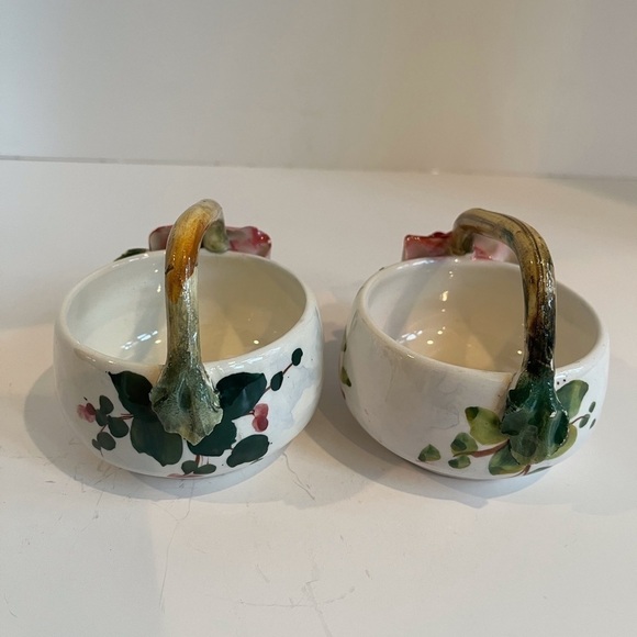 Pair of Hand-Painted Italian Trinket/Snack Dishes - Picture 2 of 11